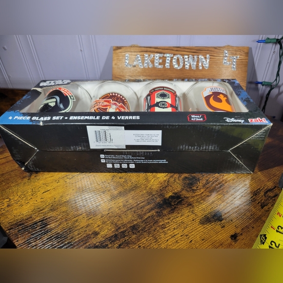 Disney Star Wars  Glass Set - Black, Red, Orange The Force Awakens - Picture 6 of 12